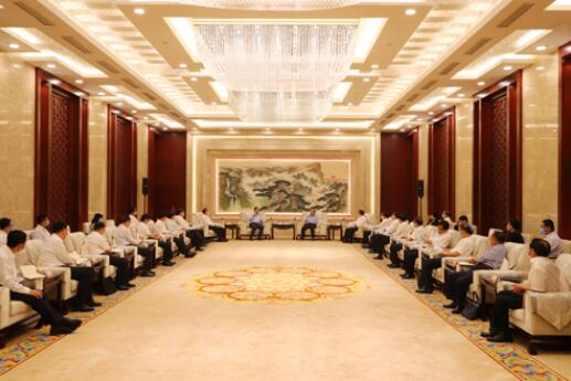 國家電網(wǎng)公司毛偉明、辛保安與山東省委書記劉家義、代省長李干杰會談