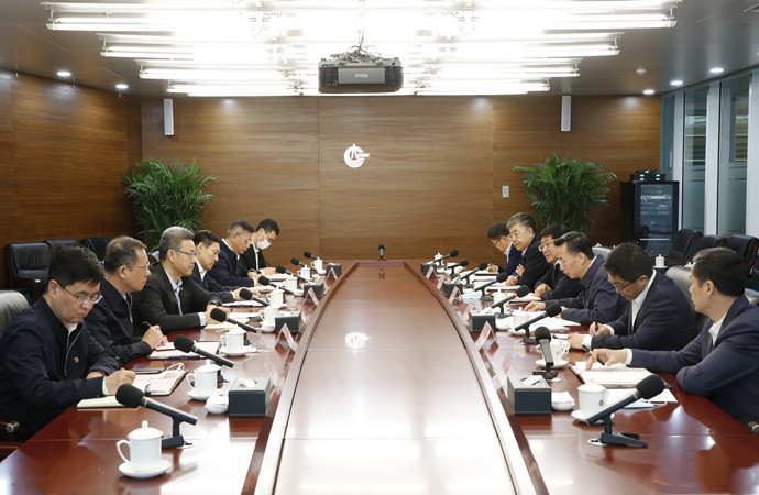 錢智民拜會中國海油董事長、黨組書記汪東進